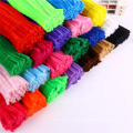 Wholesale 9mm*30cm colorful diy Pipe cleaner craft chenille stem for Children